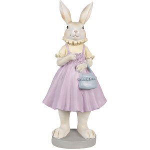 Clayre & Eef 6PR4014 Decorative Rabbit Brown Purple...