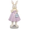 Clayre & Eef 6PR4014 Decorative Rabbit Brown Purple 12x10x27 cm