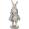 Clayre & Eef 6PR4015 Decoration Rabbit 12x9x26 cm Beige Blue