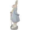 Clayre & Eef 6PR4015 Decoration Rabbit 12x9x26 cm Beige Blue