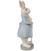 Clayre & Eef 6PR4015 Decoration Rabbit 12x9x26 cm Beige Blue