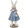 Clayre & Eef 6PR4016 Decorative Rabbit Beige Blue 12x10x27 cm