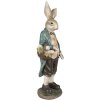 Clayre & Eef 6PR4023 Decorative Rabbit 17x10x38 cm Brown Green