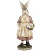 Clayre & Eef 6PR4024 Decorative Rabbit 14x11x38cm Brown Pink