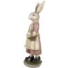 Clayre & Eef 6PR4024 Decorative Rabbit 14x11x38cm Brown Pink