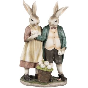 Clayre & Eef 6PR4025 Decorative rabbit 15x8x26 cm in...