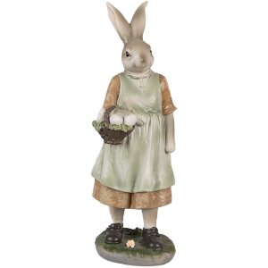 Clayre & Eef 6PR4026 Decorative Rabbit Brown Green...