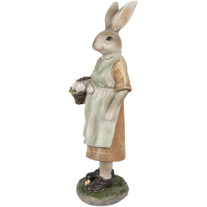 Clayre & Eef 6PR4026 Decorative Rabbit Brown Green...