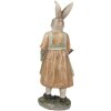 Clayre & Eef 6PR4026 Decorative Rabbit Brown Green 9x8x25 cm Polyresin