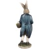 Clayre & Eef 6PR4027 Decorative Rabbit Brown Blue 9x7x25 cm