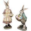 Clayre & Eef 6PR4028 Decorative Rabbit 18x16x32cm Brown Green