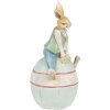 Clayre & Eef 6PR4029 Decorative Rabbit Brown Blue 15x12x25 cm