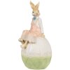 Clayre & Eef 6PR4030 Decorative Rabbit 13x11x24cm Brown Green