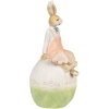 Clayre & Eef 6PR4030 Decorative Rabbit 13x11x24cm Brown Green