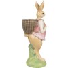 Clayre & Eef 6PR4032 Decorative Rabbit 11x11x31cm Brown Pink