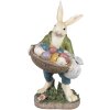 Clayre & Eef 6PR4035 Decorative Rabbit 18x16x32cm Beige Green