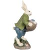 Clayre & Eef 6PR4035 Decorative Rabbit 18x16x32cm Beige Green