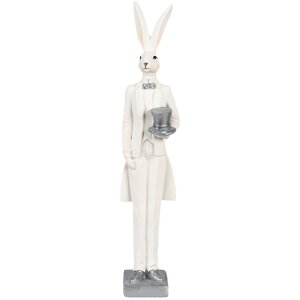 Clayre & Eef 6PR4036 Decorative Rabbit White 6x7x32...