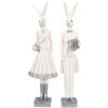 Clayre & Eef 6PR4036 Decorative Rabbit White 6x7x32 cm Polyresin