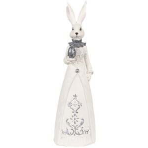 Clayre & Eef 6PR4039 Decorative Rabbit White...