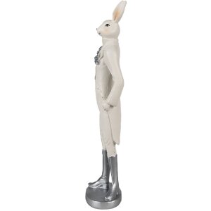 Clayre & Eef 6PR4040 Decorative Rabbit White 11x8x40 cm