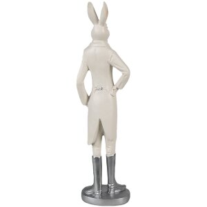 Clayre & Eef 6PR4040 Decorative Rabbit White 11x8x40 cm