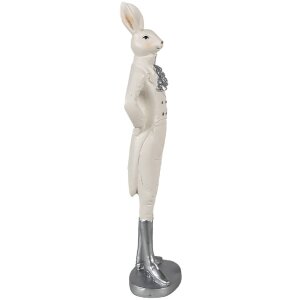 Clayre & Eef 6PR4040 Decorative Rabbit White 11x8x40 cm