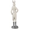 Clayre & Eef 6PR4040 Decorative Rabbit White 11x8x40 cm