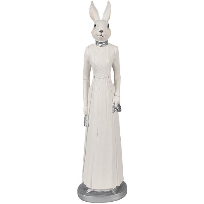 Clayre & Eef 6PR4041 Decorative Rabbit White 11x9x41 cm