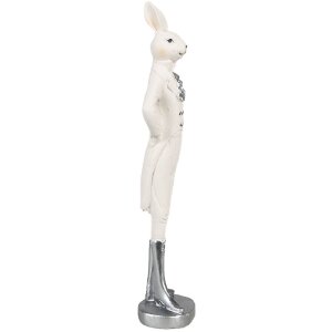 Clayre & Eef 6PR4042 Decorative Rabbit White 8x7x28 cm