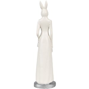 Clayre & Eef 6PR4045 Decorative Rabbit White 5x5x20 cm