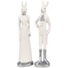 Clayre & Eef 6PR4045 Decorative Rabbit White 5x5x20 cm