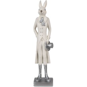 Clayre & Eef 6PR4046 Decorative Rabbit White 9x7x34...