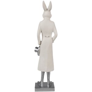 Clayre & Eef 6PR4046 Decorative Rabbit White 9x7x34 cm Polyresin