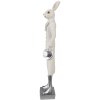 Clayre & Eef 6PR4046 Decorative Rabbit White 9x7x34 cm Polyresin