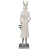 Clayre & Eef 6PR4046 Decorative Rabbit White 9x7x34 cm Polyresin