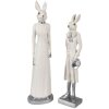 Clayre & Eef 6PR4046 Decorative Rabbit White 9x7x34 cm Polyresin