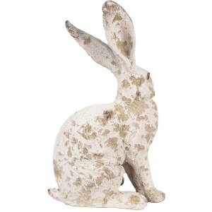 Clayre & Eef 6PR4053 Decorative Rabbit Beige Brown 13x8x22 cm