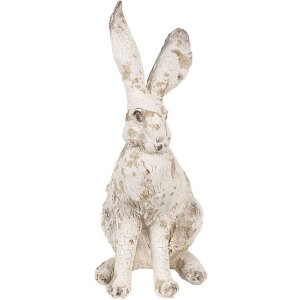 Clayre & Eef 6PR4053 Decorative Rabbit Beige Brown 13x8x22 cm