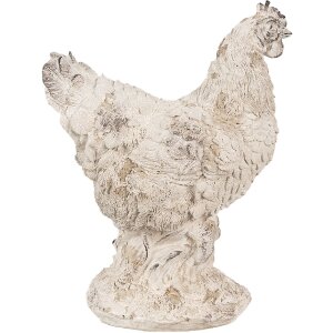 Clayre & Eef 6PR4054 Decorative Chicken 21x12x26 cm Beige - Charming country house flair