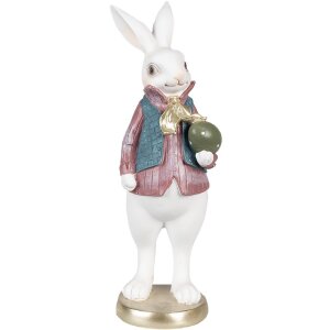 Clayre & Eef 6PR4056 Decorative Rabbit White 11x10x26 cm