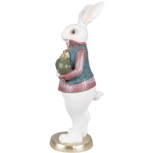 Clayre & Eef 6PR4056 Decorative Rabbit White 11x10x26 cm