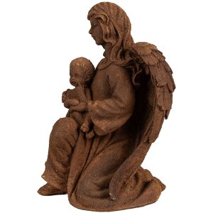 Clayre & Eef 6PR4064 Decoration Angel 13x11x18 cm Brown