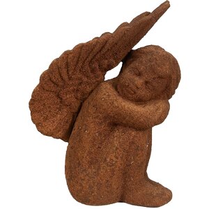 Clayre & Eef 6PR4065 Angel Decoration 11x7x15 cm Brown