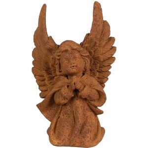 Clayre & Eef 6PR4066 Angel Decoration 13x8x19 cm Brown