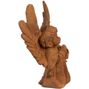 Clayre & Eef 6PR4066 Angel Decoration 13x8x19 cm Brown