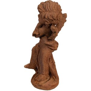 Clayre & Eef 6PR4067 Angel Decoration 6x6x14 cm Brown