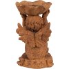 Clayre & Eef 6PR4069 Candle Holder Angel Brown 7x7x12 cm