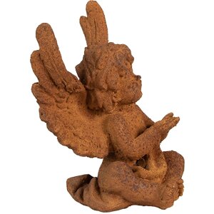 Clayre & Eef 6PR4070 Angel Decoration 9x8x12 cm Brown