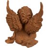 Clayre & Eef 6PR4070 Angel Decoration 9x8x12 cm Brown